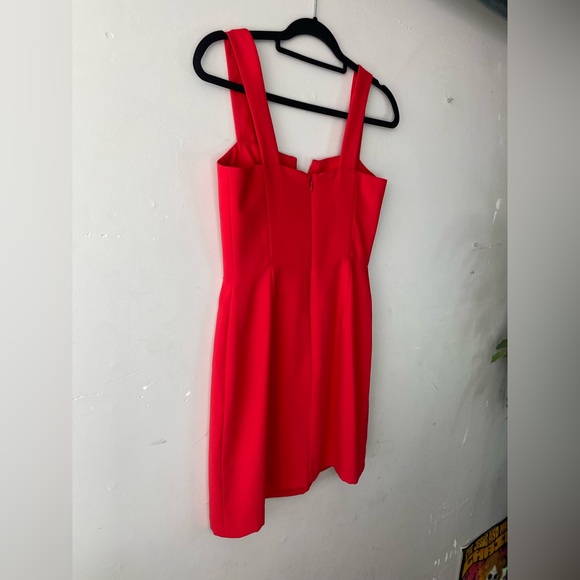 Amanda Uprichard Nia Mini Dress | Lipstick Red Cocktail Dress | Size Small (S) - Picture 7 of 8
